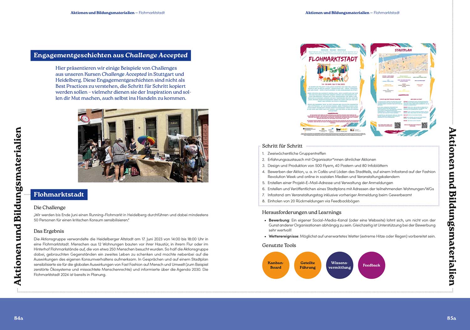 Spread of part one of publication